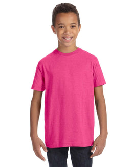 LAT Youth Fine Jersey T-Shirt 6101 | Vintage Hot Pink - Front