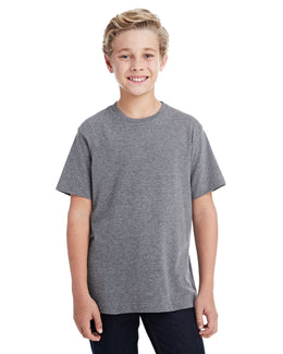 LAT Youth Fine Jersey T-Shirt 6101 | Granite Heather - Front