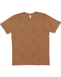 LAT Youth Fine Jersey T-Shirt 6101 | Brown Leopard - Front