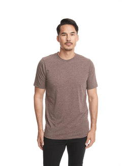 Next Level Mens Poly/Cotton Short Sleeve Crew T-Shirt 6200 | Espresso - Front