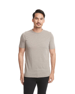 Next Level Mens Poly/Cotton Short Sleeve Crew T-Shirt 6200 | Ash - Front