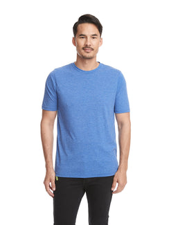 Next Level Mens Poly/Cotton Short Sleeve Crew T-Shirt 6200 | Royal - Front