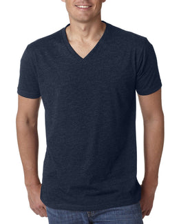 Next Level Mens Premium CVC V-Neck Tee 6240 | Midnight Navy - Front