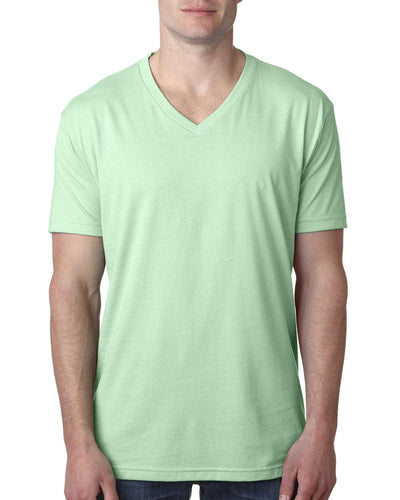 Next Level Mens Premium CVC V-Neck Tee 6240 | Mint - Front