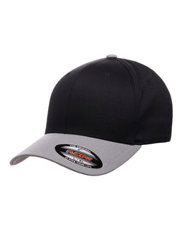 Yupoong Flexfit Wooly 6-Panel Cap 6277 | Black/ Silver - Front