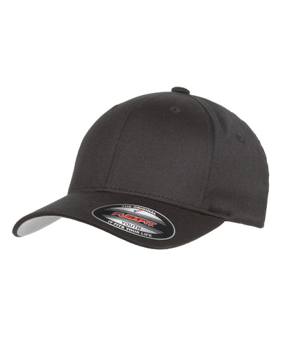 Yupoong Youth Flexfit Wooly 6-Panel Cap 6277Y | Black - Front