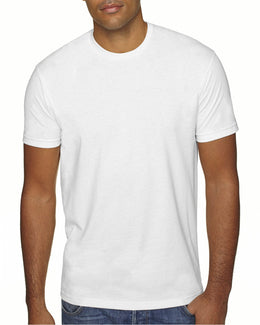 Next Level Mens Sueded T-Shirt 6410 | White - Front