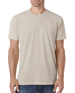 Next Level Mens Sueded T-Shirt 6410 | Sand - Front