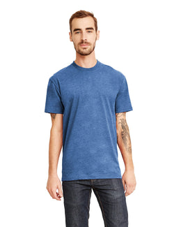 Next Level Mens Sueded T-Shirt 6410 | Hthr Cool Blue - Front