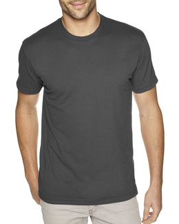 Next Level Mens Sueded T-Shirt 6410 | Heavy Metal - Front