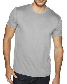 Next Level Mens Sueded T-Shirt 6410 | Light Gray - Front
