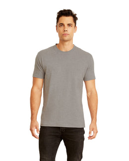 Next Level Mens Sueded T-Shirt 6410 | Dk Heather Gray - Front