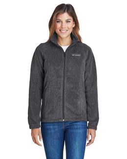 Columbia Ladies Benton Springs Full-Zip Fleece 6439 | Charcoal Hthr - Front