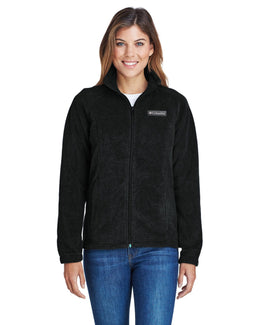 Columbia Ladies Benton Springs Full-Zip Fleece 6439 | Black - Front