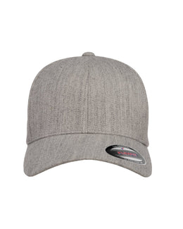 Flexfit Adult Wool Blend Cap 6477 | Heather Grey - Front