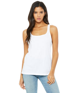 Bella+Canvas Ladies Relaxed Jersey Tank 6488 | White - Front