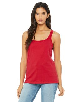 Bella+Canvas Ladies Relaxed Jersey Tank 6488 | Red - Front