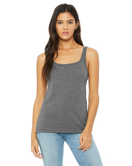 Bella+Canvas Ladies Relaxed Jersey Tank 6488 | Deep Heather - Front
