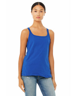 Bella+Canvas Ladies Relaxed Jersey Tank 6488 | True Royal - Front