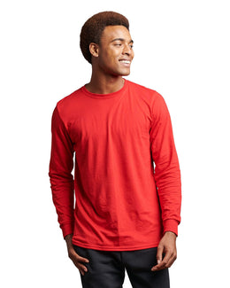 Russell Athletic Unisex Essential Performance Long-Sleeve T-Shirt 64LTTM | True Red - Front