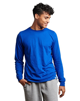 Russell Athletic Unisex Essential Performance Long-Sleeve T-Shirt 64LTTM | Royal - Front