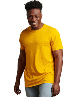 Russell Athletic Unisex Essential Performance T-Shirt 64STTM | Gold - Front