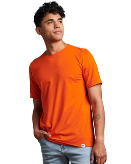Russell Athletic Unisex Essential Performance T-Shirt 64STTM | Burnt Orange - Front