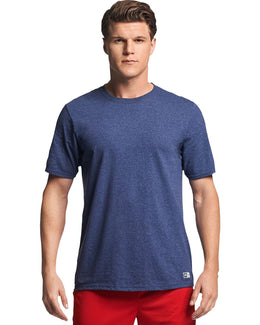 Russell Athletic Unisex Essential Performance T-Shirt 64STTM | Vintage Hthr Nvy - Front