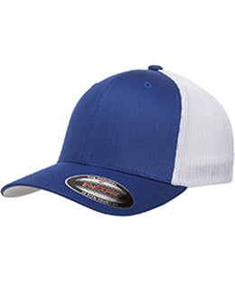 Yupoong Flexfit 6-Panel Trucker Cap 6511 | Royal/ White - Front