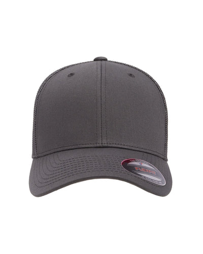 Yupoong Flexfit 6-Panel Trucker Cap 6511 | Charcoal - Front