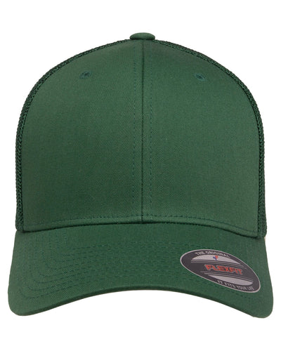 Yupoong Flexfit 6-Panel Trucker Cap 6511 | Evergreen - Front