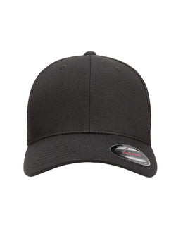 Yupoong Flexfit 6-Panel Trucker Cap 6511 | Black - Front