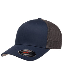 Yupoong Flexfit 6-Panel Trucker Cap 6511 | Navy/ Graphite - Front