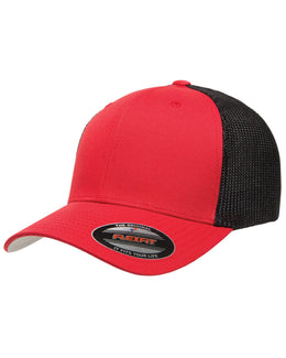 Yupoong Flexfit 6-Panel Trucker Cap 6511 | Red/ Black - Front