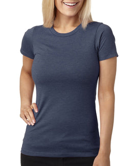 Next Level Ladies CVC Crew Tee 6610 | Indigo - Front