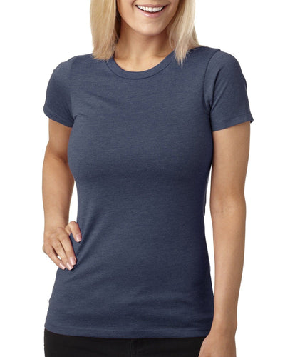 Next Level Ladies CVC Crew Tee 6610 | Indigo - Front