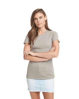 Next Level Ladies CVC Crew Tee 6610 | Sand - Front