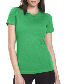 Next Level Ladies CVC Crew Tee 6610 | Kelly Green - Front