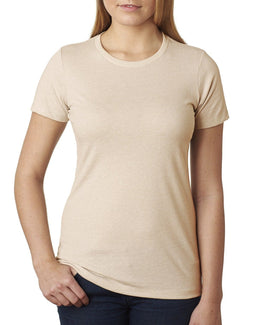 Next Level Ladies CVC Crew Tee 6610 | Cream - Front