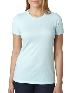 Next Level Ladies CVC Crew Tee 6610 | Ice Blue - Front