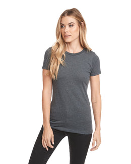 Next Level Ladies CVC Crew Tee 6610 | Charcoal - Front