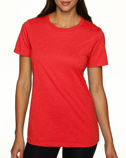 Next Level Ladies CVC Crew Tee 6610 | Red - Front