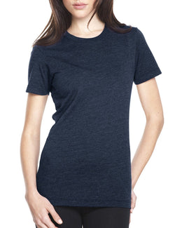 Next Level Ladies CVC Crew Tee 6610 | Midnight Navy - Front
