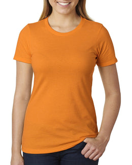 Next Level Ladies CVC Crew Tee 6610 | Orange - Front