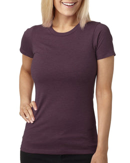 Next Level Ladies CVC Crew Tee 6610 | Plum - Front