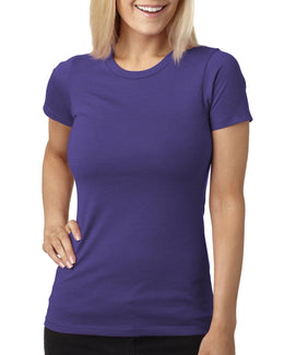 Next Level Ladies CVC Crew Tee 6610 | Purple Rush - Front