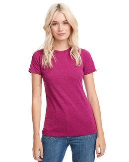 Next Level Ladies CVC Crew Tee 6610 | Raspberry - Front