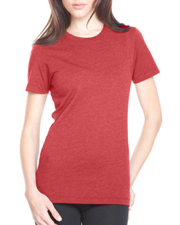 Next Level Ladies CVC Crew Tee 6610 | Cardinal - Front