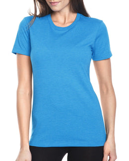 Next Level Ladies CVC Crew Tee 6610 | Turquoise - Front