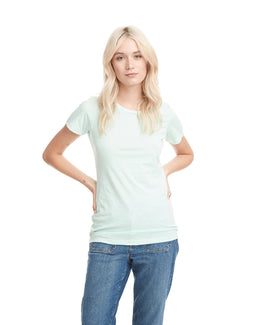 Next Level Ladies CVC Crew Tee 6610 | Mint - Front